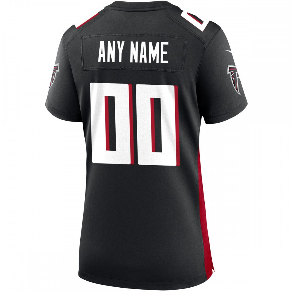 Nike Atlanta Falcons Women's Custom Game Jersey - Black-GridironStore